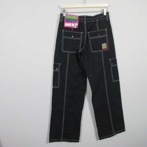 Empyre Alani Relax Loose Fit Pants Women S Black Low Rise Cargo Streetwear 604 - Picture 11 of 14